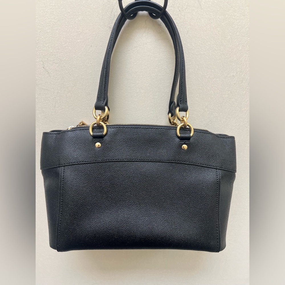 Coach Black Leather hand Bag - EXCELLENT CONDITION! - Picture 2 of 7